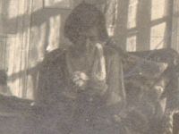 Two women doing needlework