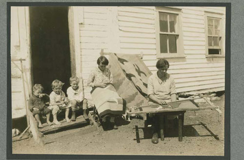 hooking mats to help family