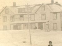 Woman with children outside