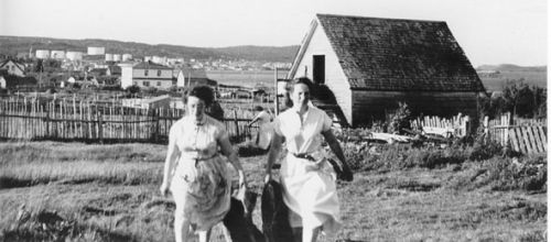 two women in their garden