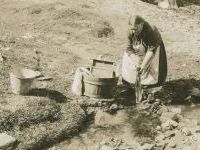 woman doing laundry