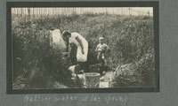 getting water