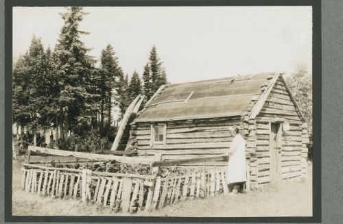 mother views her garden of precious vegetables