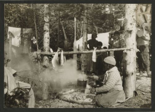 a summer campof the montagnais indians