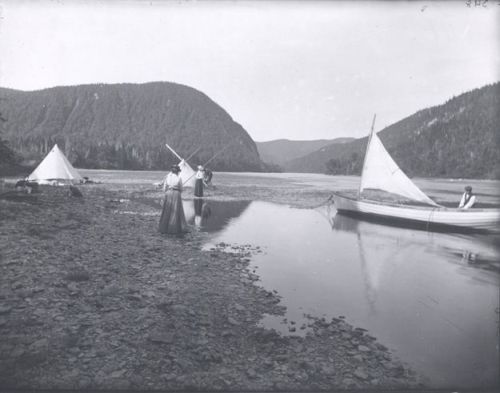 man and woman fishing