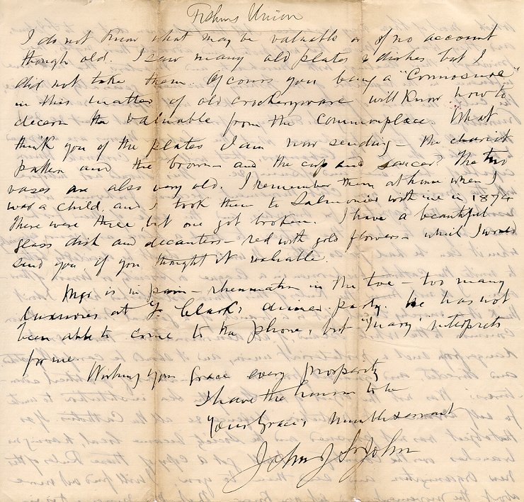 Lettre de John J. St. John, P.P., &agrave; l'archev&ecirc;que M.F. Howley, Argentia, 9 f&eacute;vrier 1909, Page 3