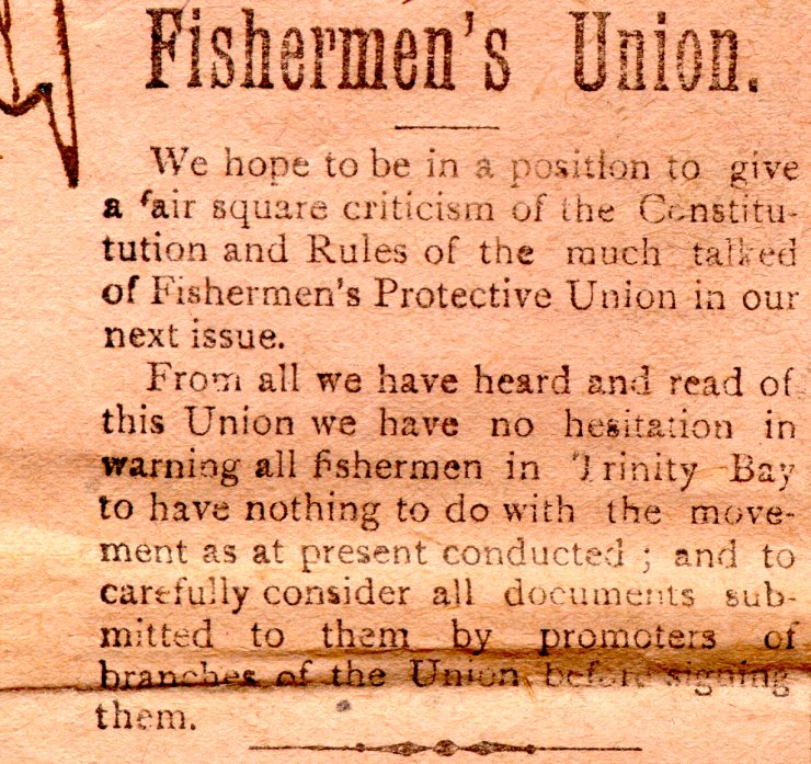 Coupure de journal du Trinity Enterprise, 22 octobre 1909