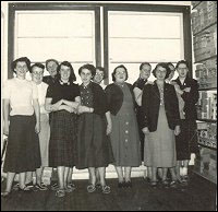 Women workers at the Fishermen's Union Trading Company store.