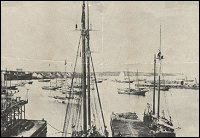 Schooners in Port Union Harbour.