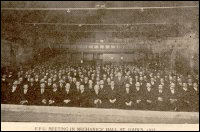 FPU meeting in Mechanics' Hall, St. John's, 1913.