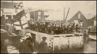 Joe Batt's Arm welcoming President Coaker, 1913.