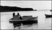 Victor Butler's newly launched boat