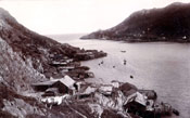 Entrance to St. John's harbour showing the Battery area