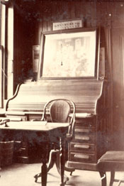 Inside view of W.C. Job's office at Job Brothers & Co.
