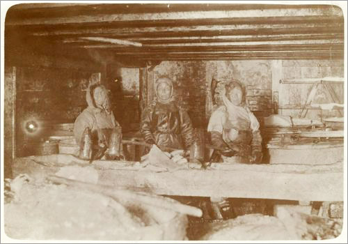 Gathering Fish in the Outer Battery, ca. 1900
