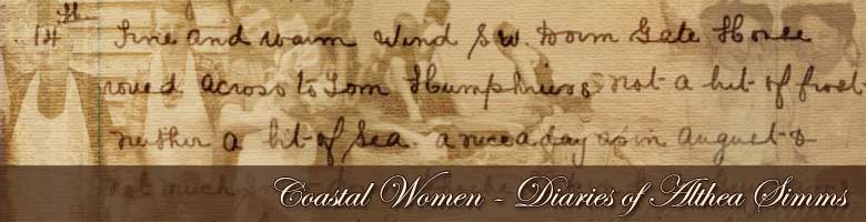 Banner Althea Simms Diary