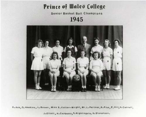 Prince of Wales College Senior Basketball Champions, 1945