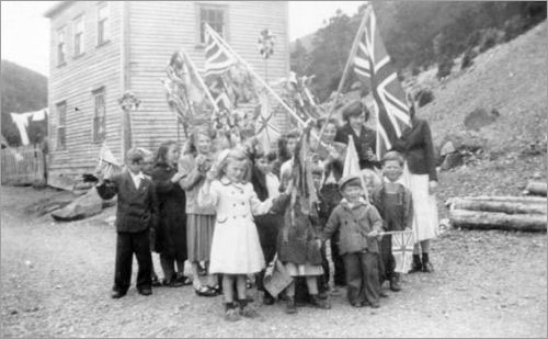 A School Parade in Haystack, 1953