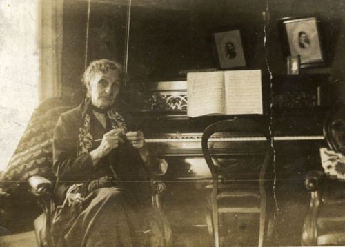 Annie Roper Knitting, n.d.