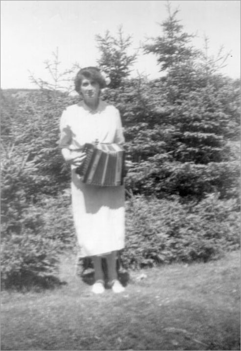 Unidentified Woman with an Accordion, n.d.