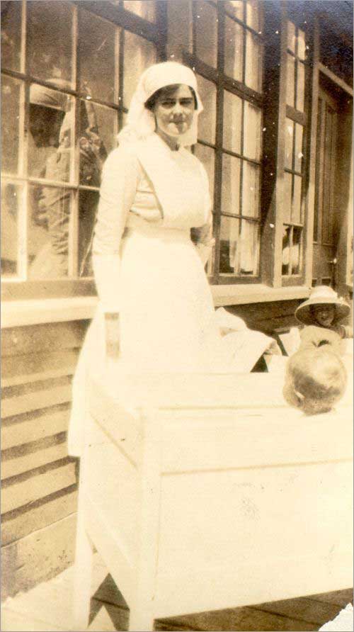 Nurse Olive, St. Anthny Hospital, ca. 1923