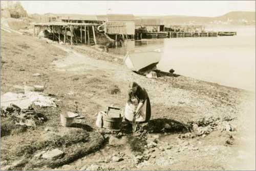 Wash Day on the Coast in Labrador, between 1929 and 1934