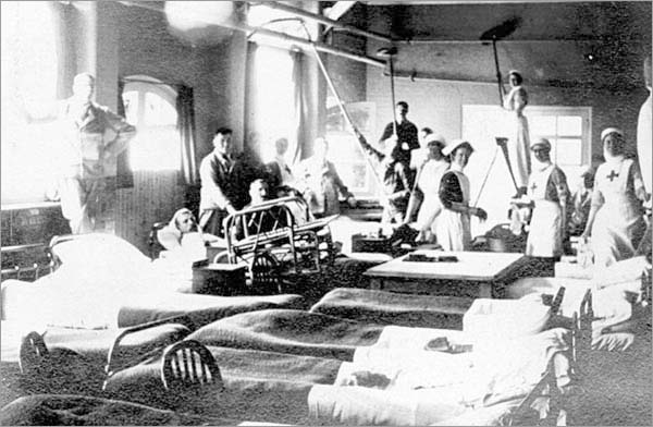 VAD Members and Soldiers on a Ward, n.d.