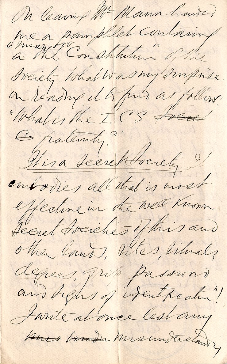 Lettre de l'archev&ecirc;que M.F. Howley &agrave; M. Wallace, 2 septembre 1908, Page 3