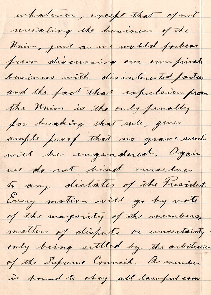 Lettre de Peter Trimlett et autres &agrave; l'archev&ecirc;que M.F. Howley, Salmonier, 23 mars 1909, Page 3