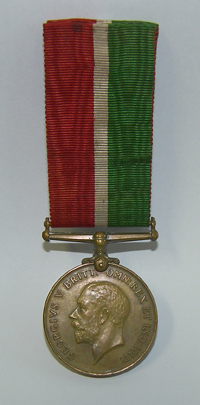 Heber Lodge's First World War Medal, Front