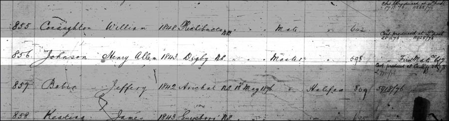 Certificates of Competency & Service