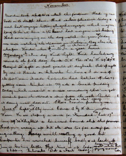 Entry from MacKay's Journal, 1901