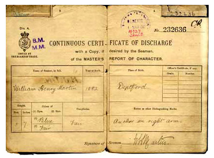 William Henry Martin's Continuous Discharge Book