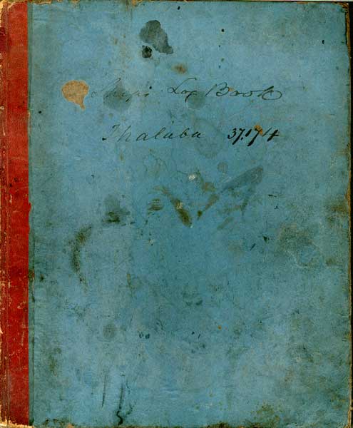 Cover of the Logbook of the Thalaba, 1867