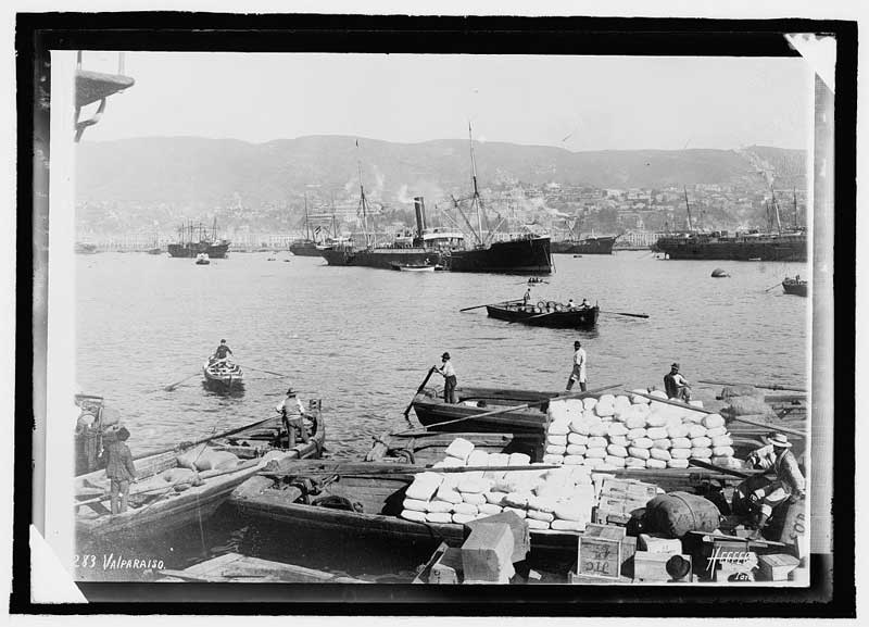 The port of Valparaiso, c. 1890