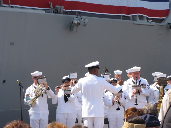 Band Playing at Commissioning Ceremony, 2009