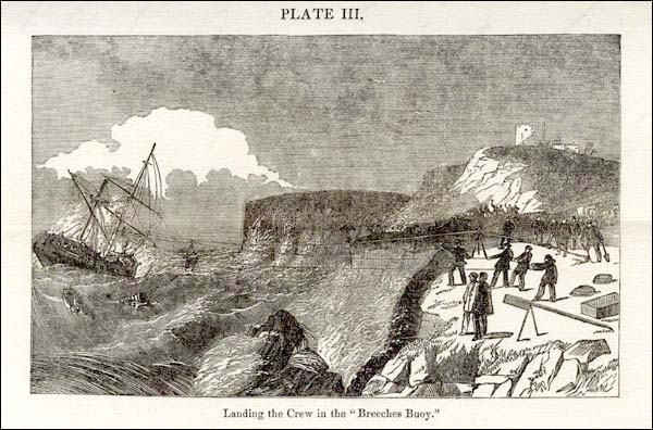 Illustration of a Breeches Buoy, n.d.