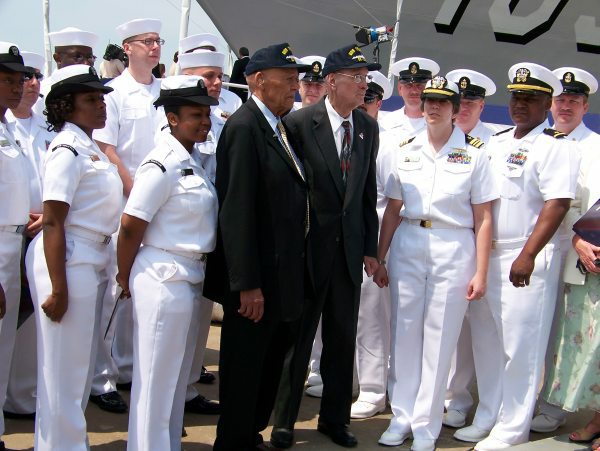 Phillips and Lewis with Truxtun Crewmembers, 2007