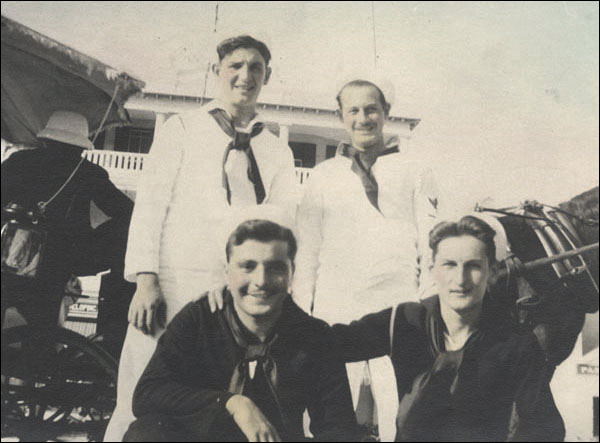 Crewmen from USS Pollux in Bermuda, 1941
