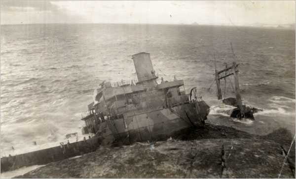 Pollux Wreck, 1942