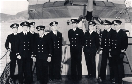 USS Truxtun Officers, 1941