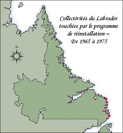 Collectivités du Labrador touchées par le programme de réinstallation � De 1965 à 1975