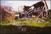 Keziah and Benjamin Marsh house abandoned at Deer Harbour