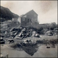 Side view of the house occupied by Gerald Squires and his family on Exploits