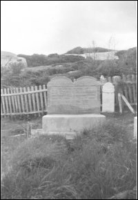 Eli and Selina Rogers's headstone, Fair Island Anglican Cemetery