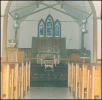Interior of St. George's Anglican Church, Ireland's Eye