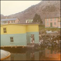 Jack Wadman house preparing for a move from Bar Haven to Southern Harbour, Placentia Bay