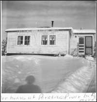 Gordon and Evelyn Lethbridge house, Paradise River, Labrador before the move to Cartwright