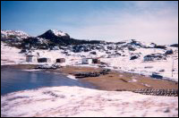 Panoramic view of the beach at Point Rosie